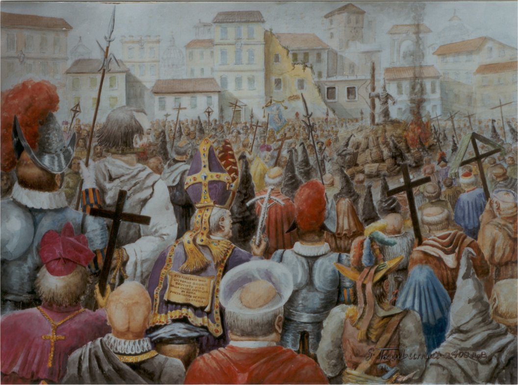Giordano Bruno kivégzése Rómában
